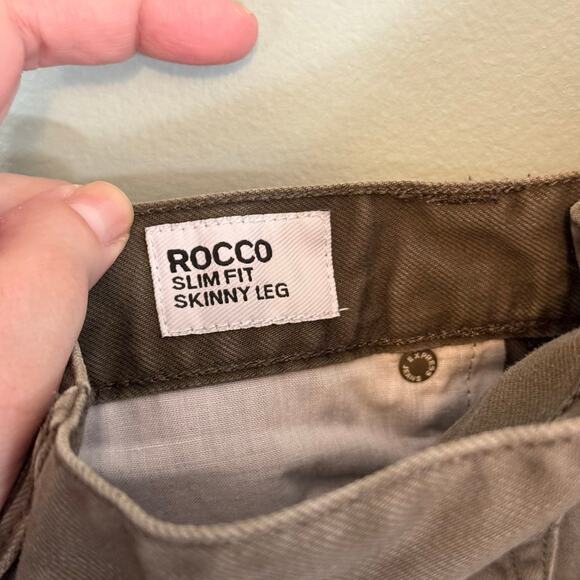 Express Jeans Mens 29X30 Brown Casual Denim Rocco Slim Fit Skinny Leg Mid Rise - Picture 7 of 8